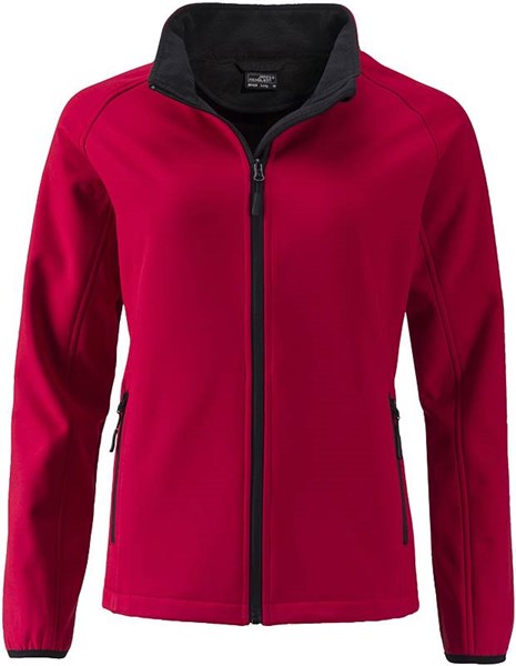 Obrázky: SOFTSHELL dámská červená bunda PERFECTA 280 L, Obrázek 2