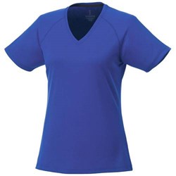 Obrázky: Amery dámské modré CoolFit triko do "V" ELEVATE M