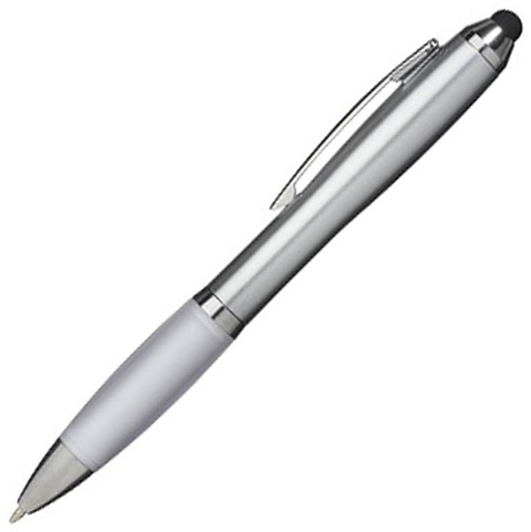 Obrázky: Stříbrné pero a stylus s bílým úchopem, ČN, Obrázek 2