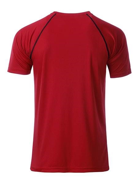 Obrázky: Pánské funkční tričko SPORT 130, červená/černá L