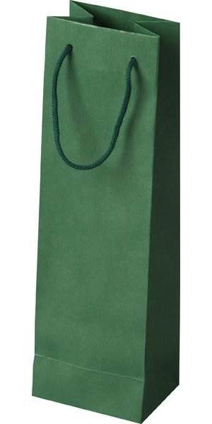 Obrázky: Papírová taška 12x9x40 cm, textilní šňůra, zelená