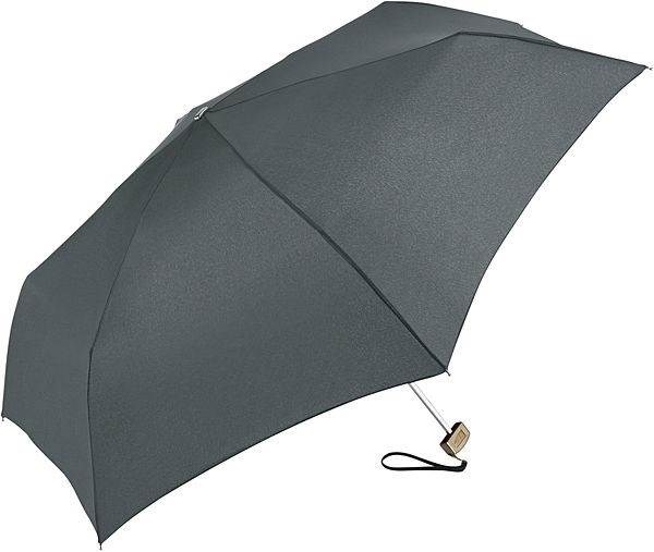Obrázky: Ultratenký skládací třídílný mini deštník - šedý