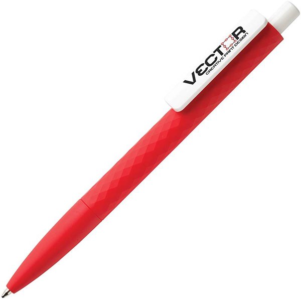 Obrázky: Červené kul. pero Smooth touch s diamant. vzorem, Obrázek 4