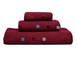 Obrázky: Tmavě červený froté ručník FRAMSOHN SOFT 600g/m2