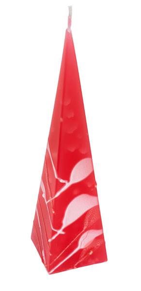 Obrázky: Červená svíčka ve tvaru pyramidy, Obrázek 1