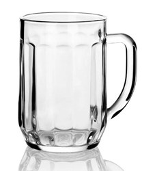 Obrázky: Klasická pivní sklenice/ půllitr s uchem 500 ml