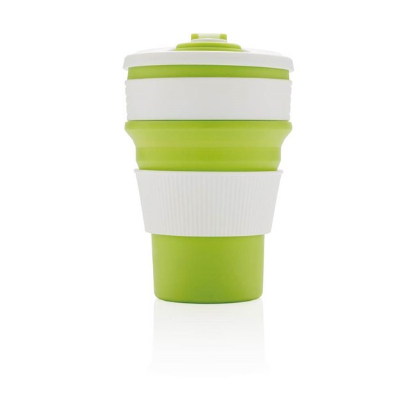 Obrázky: Zelený skládací silikonový hrnek 350 ml, Obrázek 6