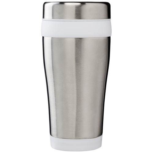 Obrázky: Bílo-stříbrný dvouplášťový termohrnek 400 ml, Obrázek 4