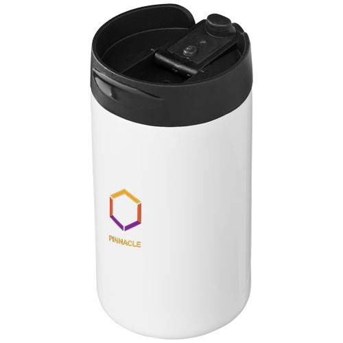 Obrázky: Bílý termohrnek 300ml s plastovým víčkem, Obrázek 4