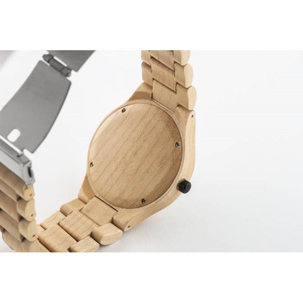 Obrázky: Dřevěné hodinky, světlé dřevo, Obrázek 3