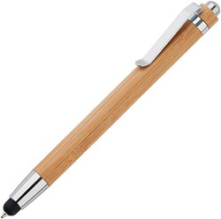 Obrázky: Bambusové kuličkové pero se stylusem v hrotu