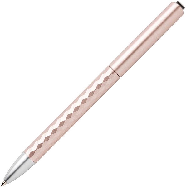 Obrázky: Plastové pero s kovovým klipem, růžové, Obrázek 4