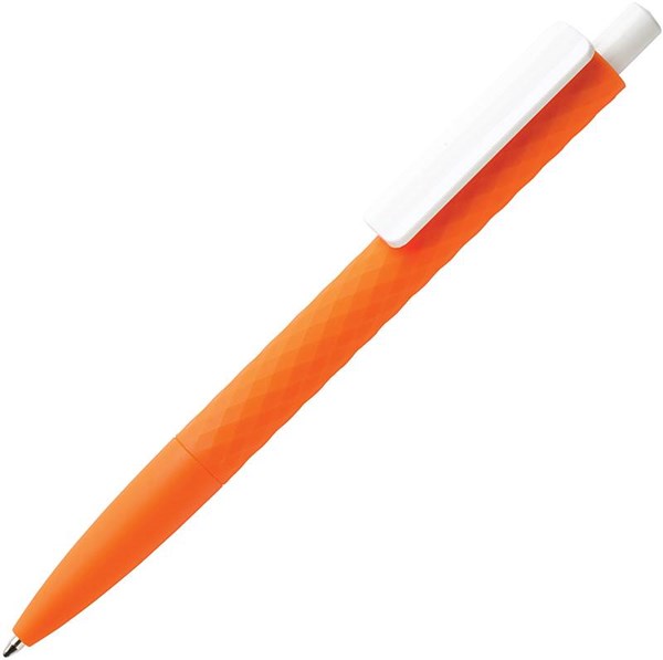 Obrázky: Oranžové kul. pero Smooth touch s diamant. vzorem