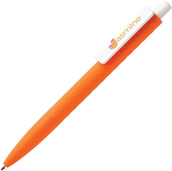 Obrázky: Oranžové kul. pero Smooth touch s diamant. vzorem, Obrázek 4