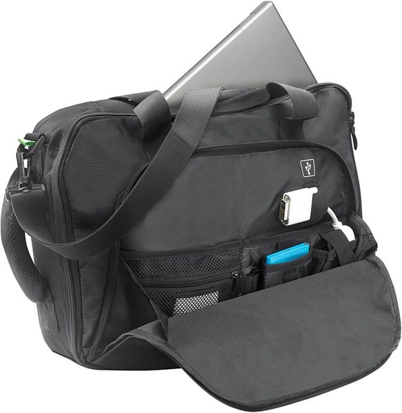 Obrázky: Černá polyesterová taška/ batoh na notebook, Obrázek 5
