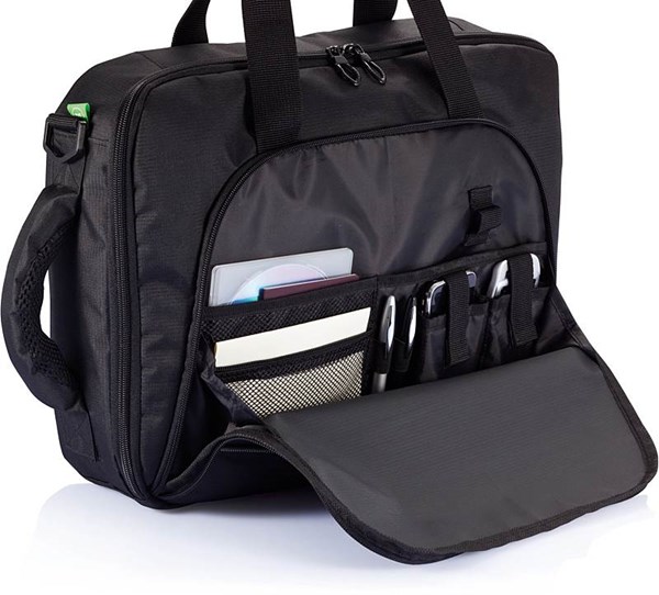 Obrázky: Černá polyesterová taška/ batoh na notebook, Obrázek 6