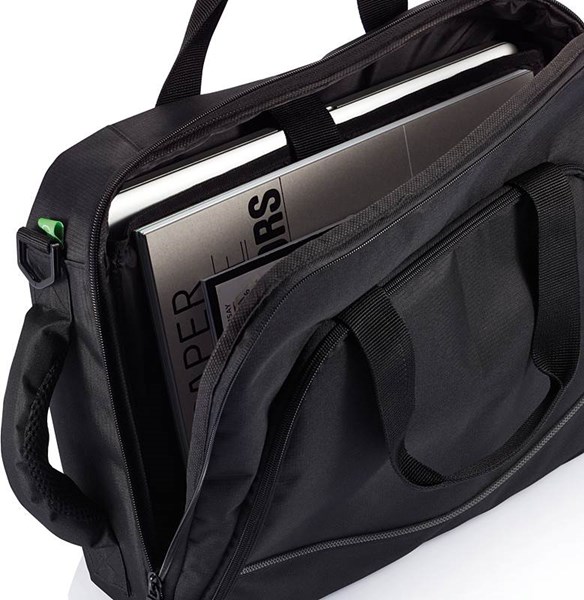 Obrázky: Černá polyesterová taška/ batoh na notebook, Obrázek 7