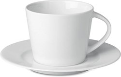 Obrázky: Bílý porcelánový šálek 180 ml s podšálkem