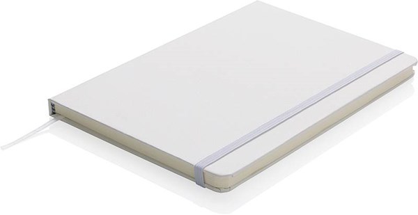 Obrázky: Bílý blok A5 s pevnými deskami, bez linek, Obrázek 2