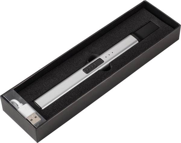 Obrázky: Stříbrný elektrický zapalovač s USB dobíjením, Obrázek 2