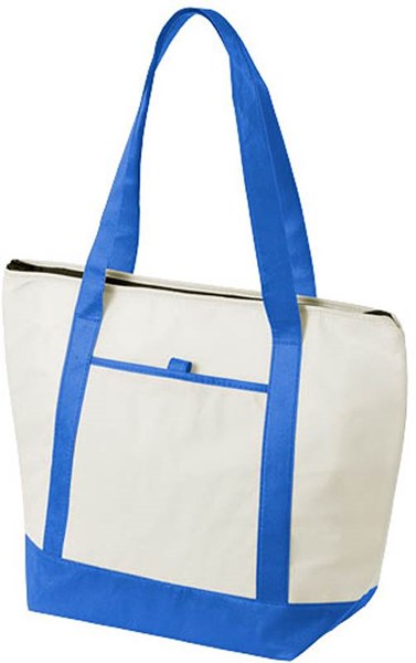 Obrázky: Královsky modrá netkaná chladicí taška na zip, Obrázek 2