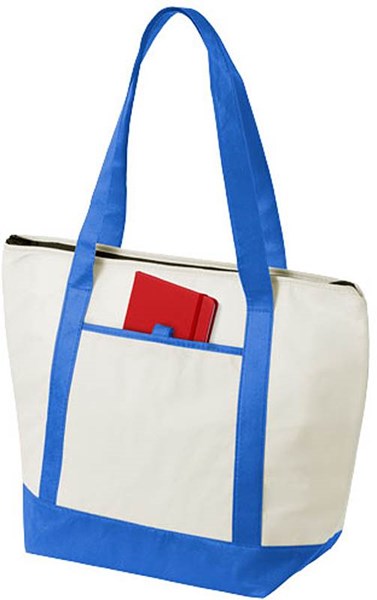 Obrázky: Královsky modrá netkaná chladicí taška na zip, Obrázek 3