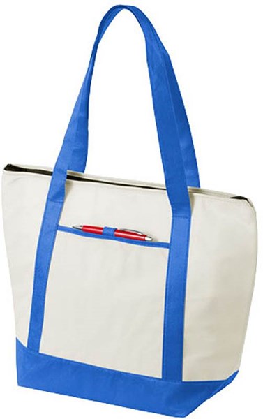 Obrázky: Královsky modrá netkaná chladicí taška na zip, Obrázek 4