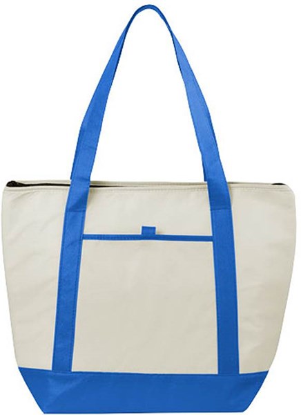 Obrázky: Královsky modrá netkaná chladicí taška na zip, Obrázek 5