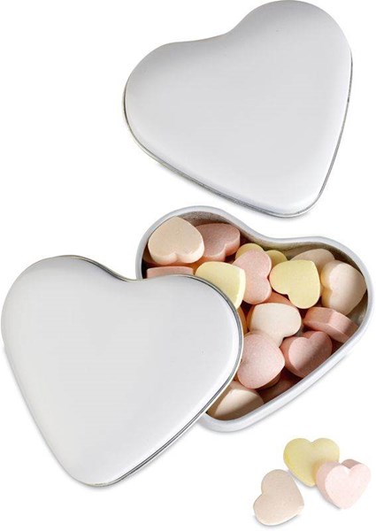 Obrázky: Srdíčkové bonbóny v bílé  krabičce Lovemint, Obrázek 2