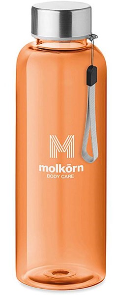 Obrázky: Transparentní oranžová tritanová láhev 500 ml, Obrázek 2