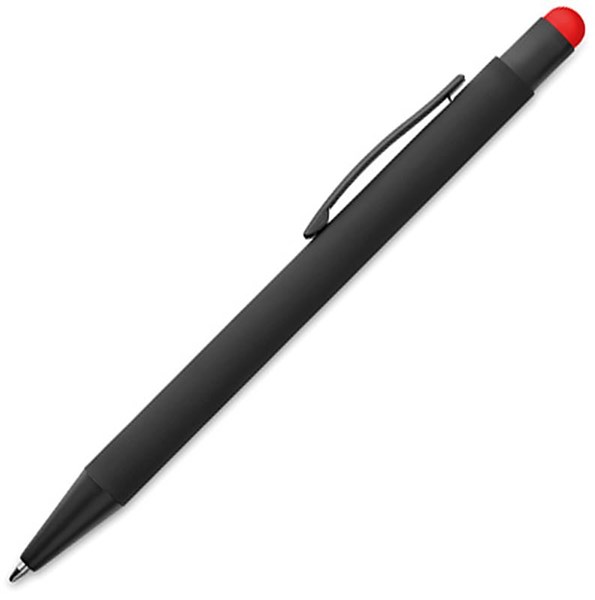 Obrázky: Černé hliníkové pero s červeným stylusem, Obrázek 2