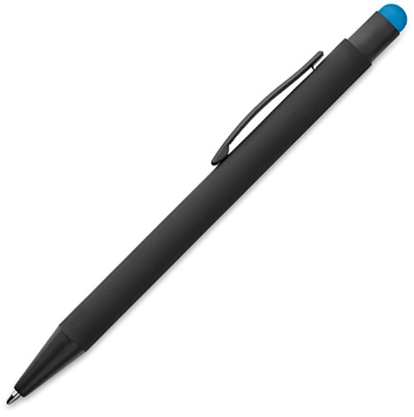 Obrázky: Černé hliníkové pero s tyrkysovým stylusem, Obrázek 2