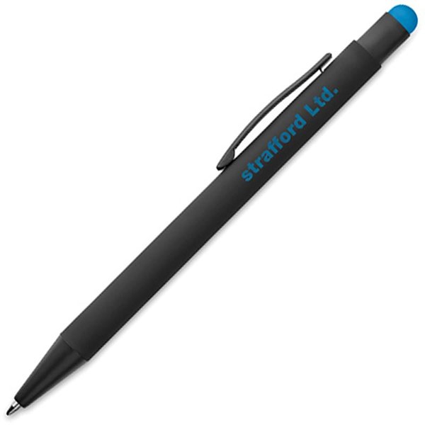 Obrázky: Černé hliníkové pero s tyrkysovým stylusem, Obrázek 3