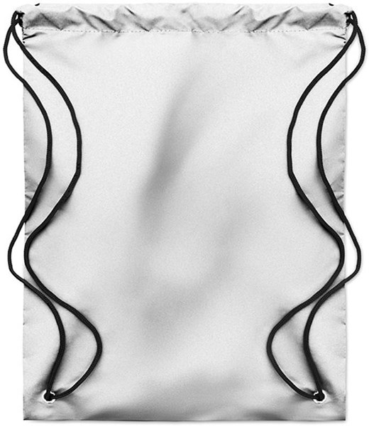 Obrázky: Stříbrný reflexní batoh se šňůrkami, Obrázek 4