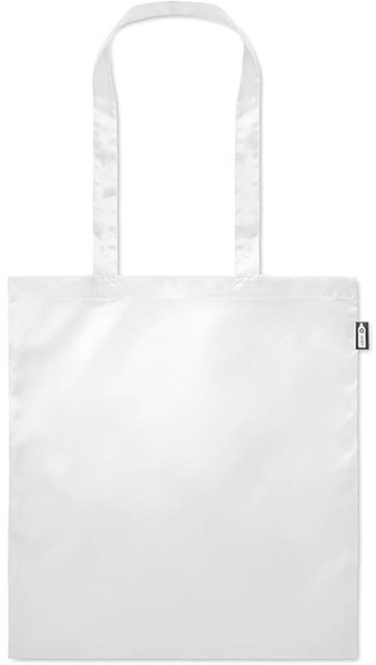Obrázky: Bílá nákupní taška ze 190T RPET, Obrázek 2