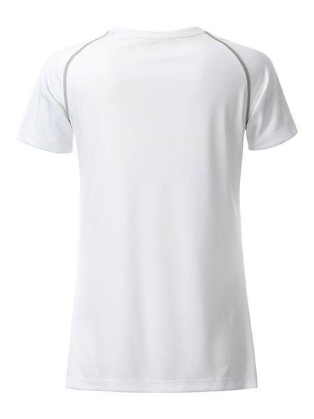 Obrázky: Dámské funkční tričko SPORT 130, bílá/šedá XXL
