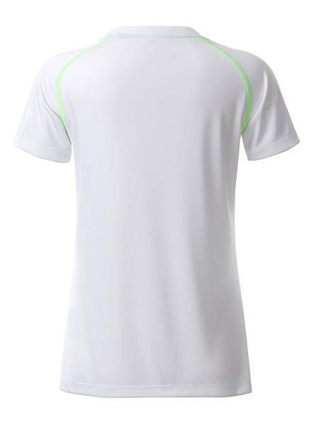 Obrázky: Dámské funkční tričko SPORT 130, bílá/zelená XXL