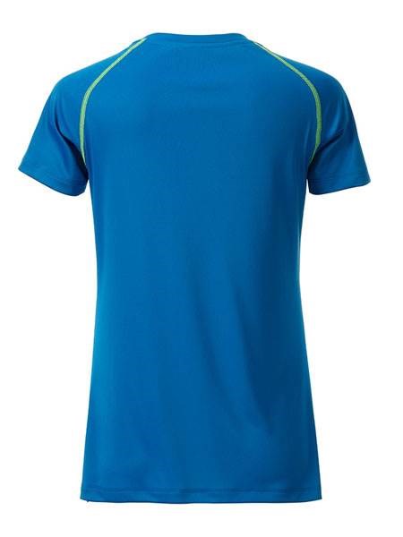 Obrázky: Dámské funkční tričko SPORT 130, sv.modrá/žlutá L