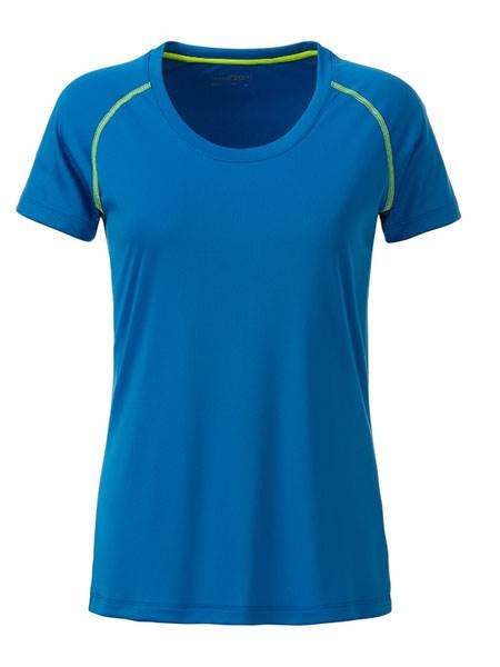 Obrázky: Dámské funkční tričko SPORT 130, sv.modrá/žlutá L, Obrázek 2