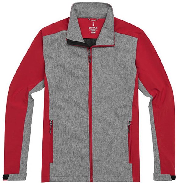 Obrázky: Pánská červeno-šedá softshellová bunda Vesper L, Obrázek 3