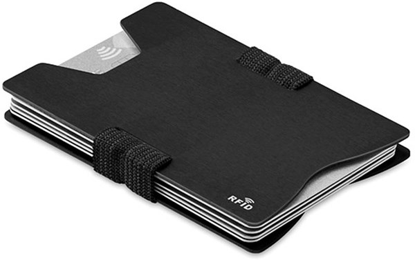 Obrázky: Černě eloxované hliníkové RFID pouzdro na karty, Obrázek 6