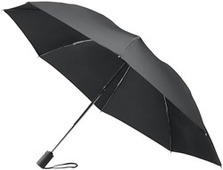Obrázky: Černý skládací deštník s automatickým otevíráním