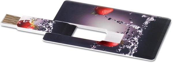 Obrázky: Memorama bílý USB flash disk, kreditní  karta 16GB, Obrázek 6