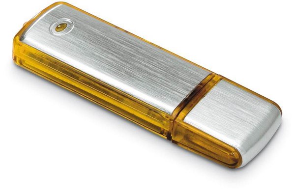 Obrázky: Megabyte žluto-stříbrný USB flash disk 16GB