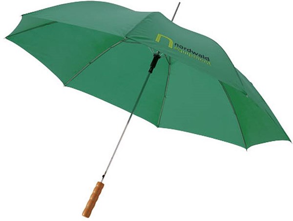 Obrázky: Zelený automatický deštník, tvarovaná rukojeť, Obrázek 4