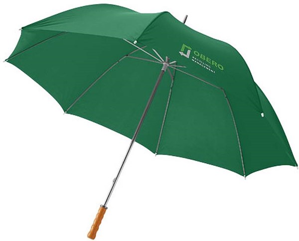 Obrázky: Velký golf. deštník, tvarovaná rukojeť, zelený, Obrázek 3