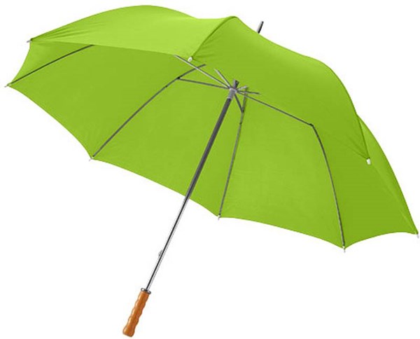 Obrázky: Velký golf. deštník, tvarovaná rukojeť, limetkový