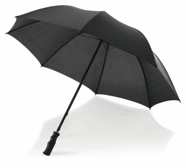 Obrázky: Černý golfový deštník s tvarovanou rukojetí