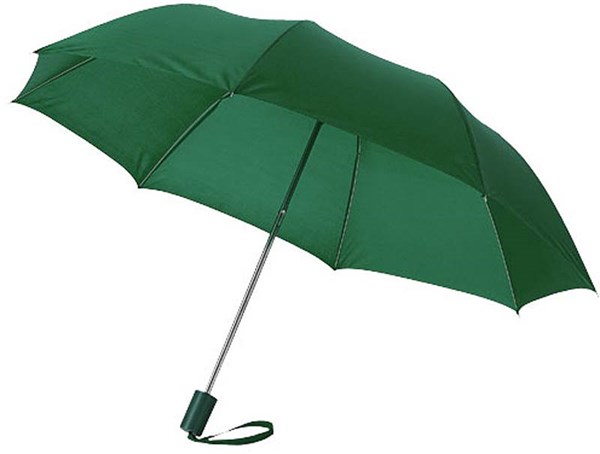 Obrázky: Zelený skládací deštník, rovná rukojeť