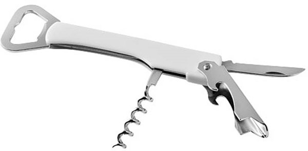 Obrázky: Bílý číšnický nůž s nerezovými díly, Obrázek 2